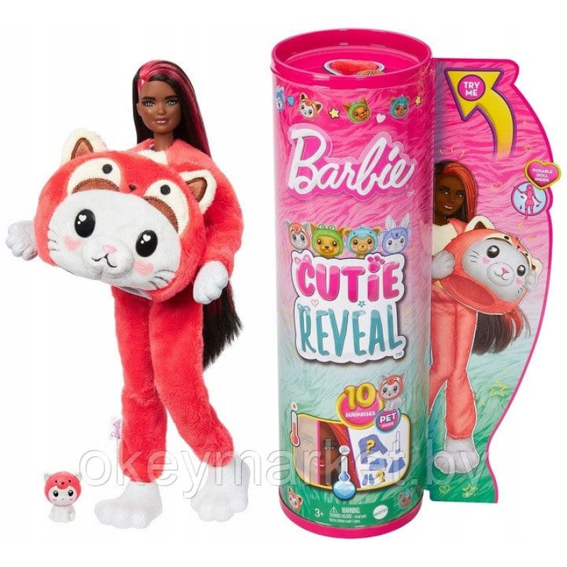 Кукла Barbie Cutie Reveal Котенок-панда HRK23