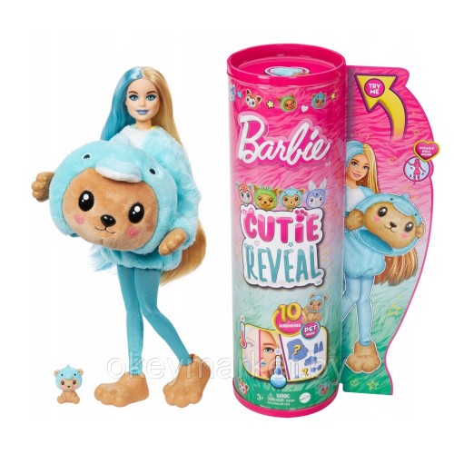 Кукла Barbie Cutie Reveal Медведь-дельфин HRK25