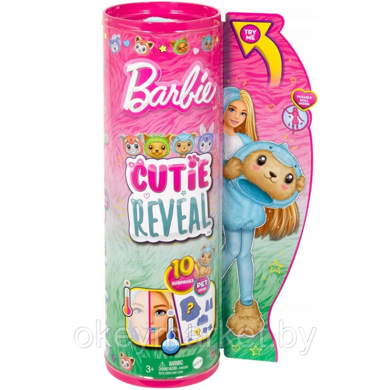 Кукла Barbie Cutie Reveal Медведь-дельфин HRK25