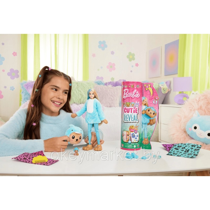 Кукла Barbie Cutie Reveal Медведь-дельфин HRK25