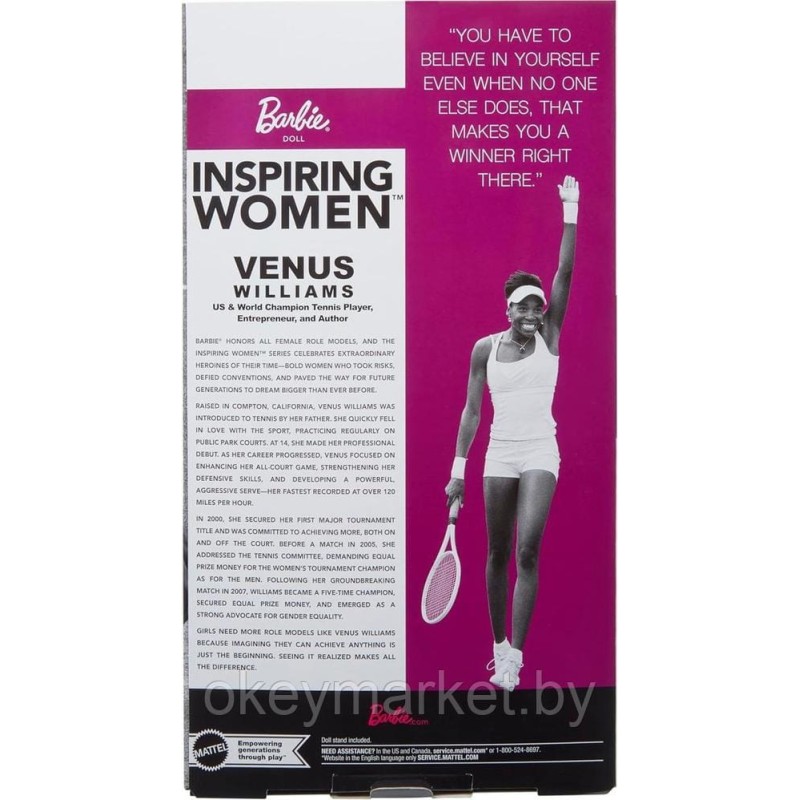 Коллекционная кукла Mattel Barbie Signature Inspiring Women Venus Williams Doll HRM49