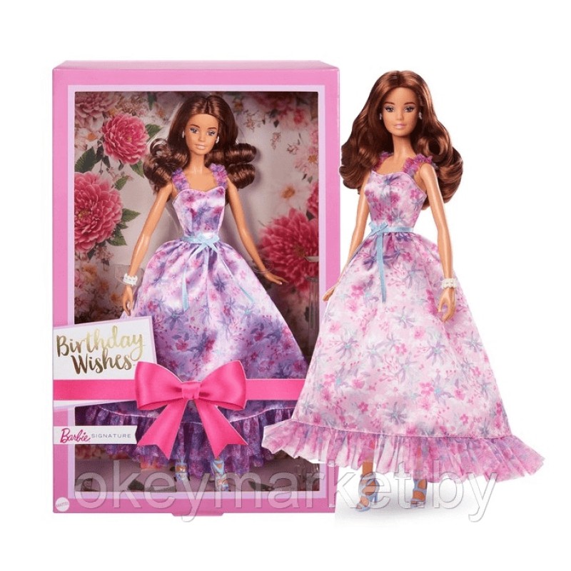 Коллекционная кукла Mattel Barbie Signature Пожелания на день рождения HRM54