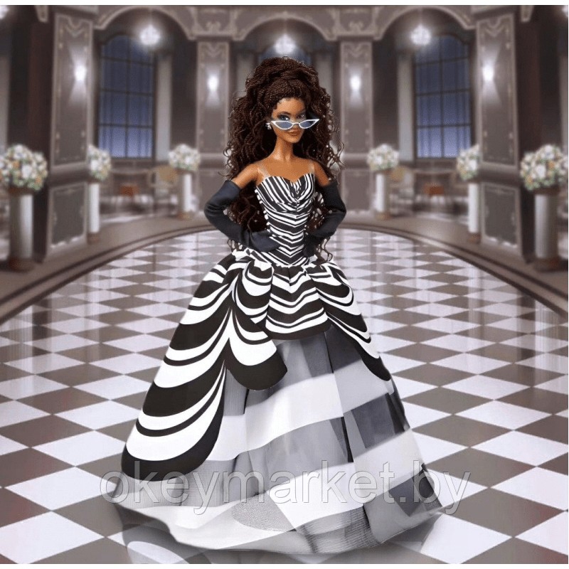 Коллекционная кукла Mattel Barbie Signature 65th Anniversary брюнетка HRM59