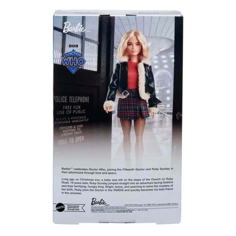 Кукла Mattel Barbie HRM78 Коллекционная кукла Signature Руби Сандей из «Доктор Кто»