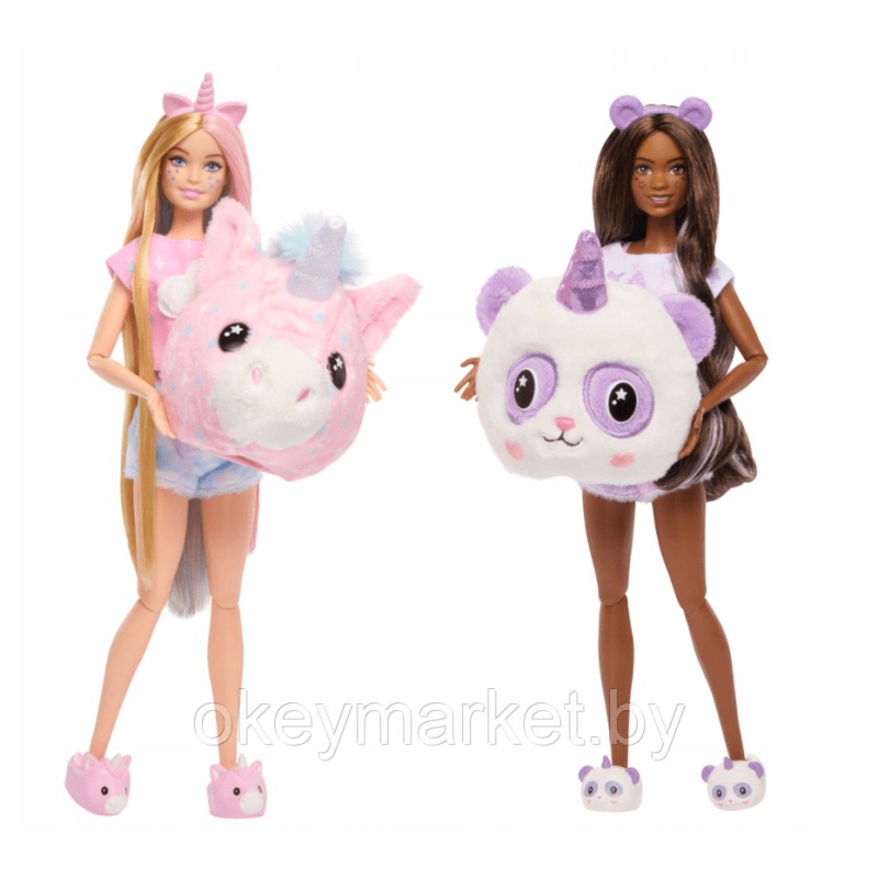Кукла Mattel Barbie Cutie Reveal - Подарочный набор Пижамная вечеринка Барби HRY15