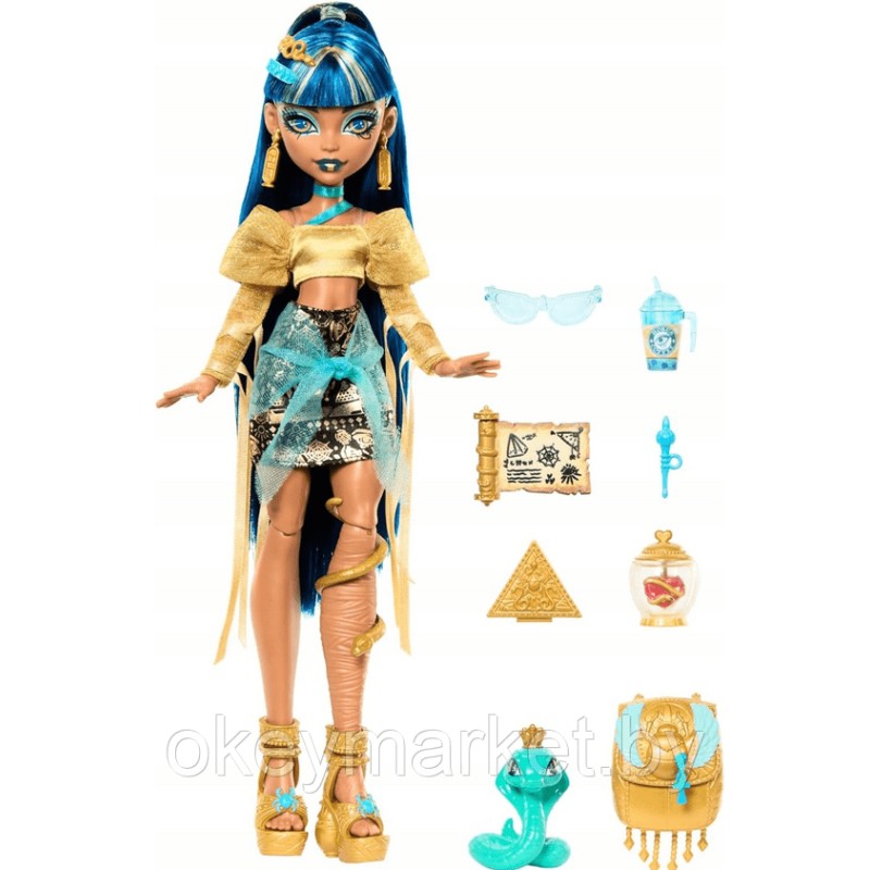 Кукла Монстер Хай Клео Де Нил с коброй Хиссетт - Monster High HXH74