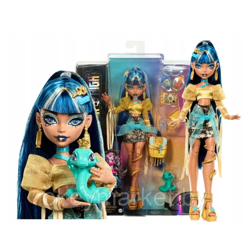 Кукла Монстер Хай Клео Де Нил с коброй Хиссетт - Monster High HXH74