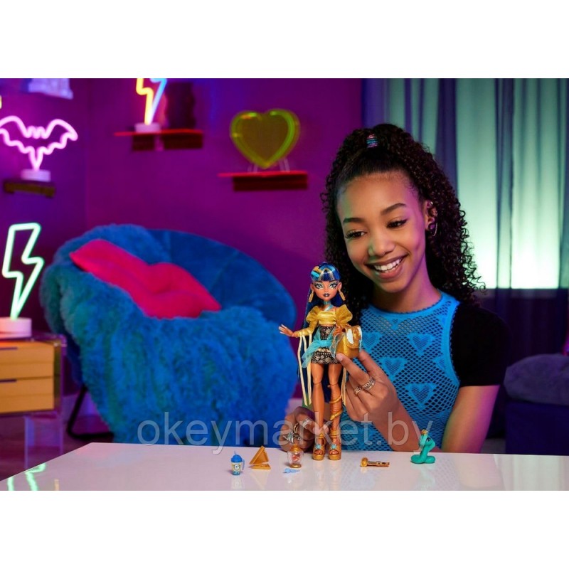 Кукла Монстер Хай Клео Де Нил с коброй Хиссетт - Monster High HXH74