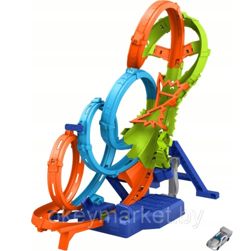 Игровой набор Hot Wheels Безумные витражи и петли HXR70