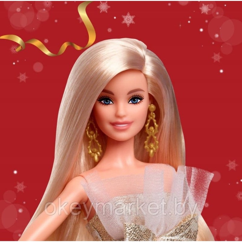 Коллекционная кукла Mattel Barbie Signature блондинка в блестящем платье JBH95