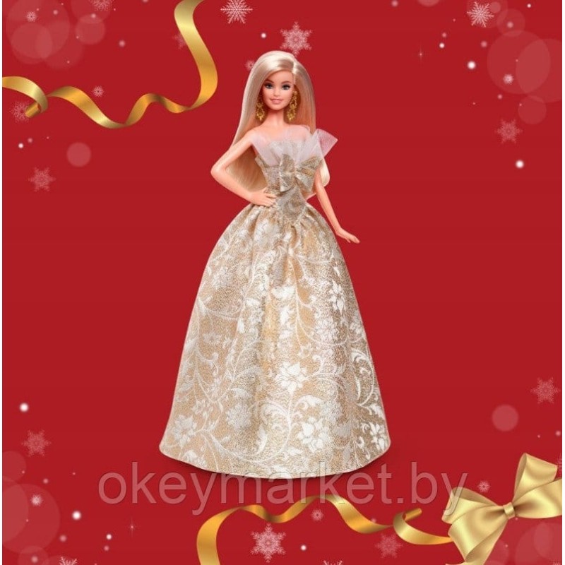 Коллекционная кукла Mattel Barbie Signature блондинка в блестящем платье JBH95
