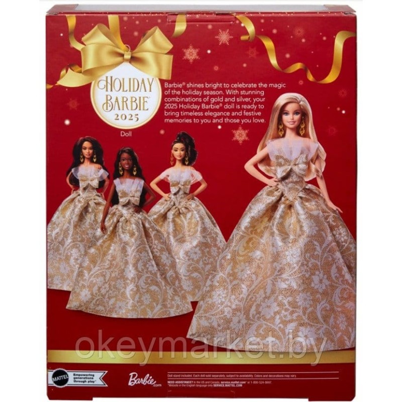 Коллекционная кукла Mattel Barbie Signature блондинка в блестящем платье JBH95