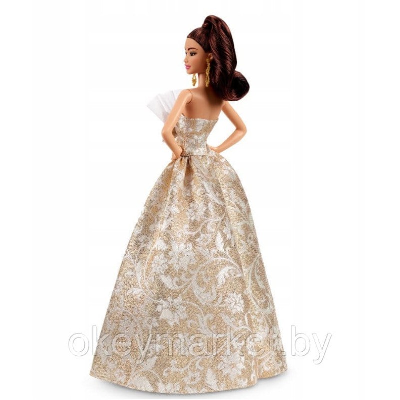 Коллекционная кукла Mattel Barbie Signature брюнетка в блестящем платье JBH96