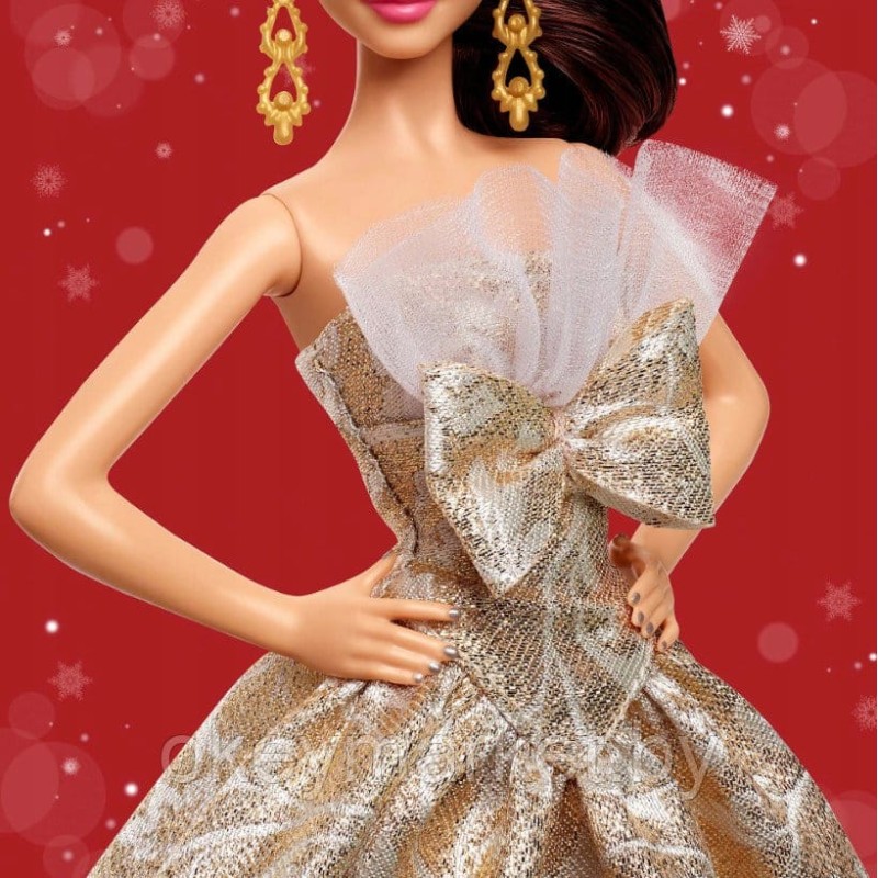 Коллекционная кукла Mattel Barbie Signature брюнетка в блестящем платье JBH96