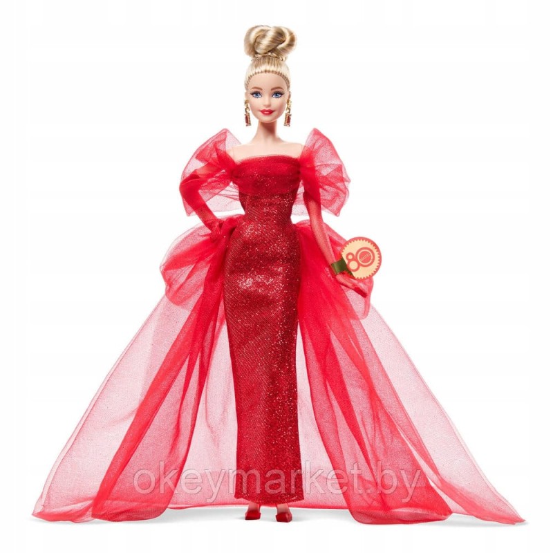 Коллекционная кукла Mattel Barbie Signature 80th Anniversary JBJ17