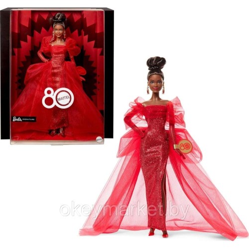 Коллекционная кукла Mattel Barbie Signature 80th Anniversary JBJ18