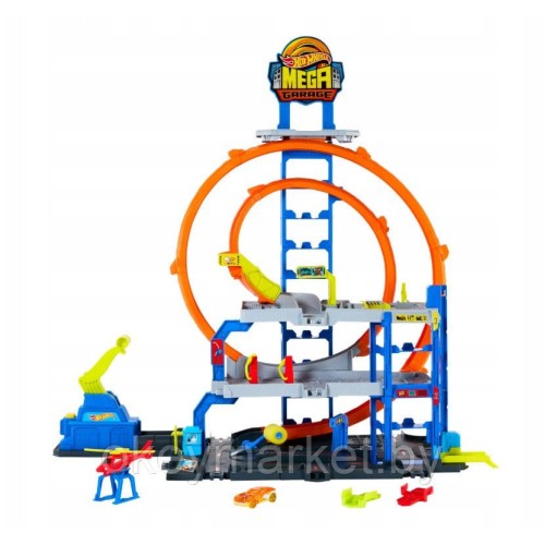 Игровой набор Hot Wheels Гараж City Мега гараж JBM74