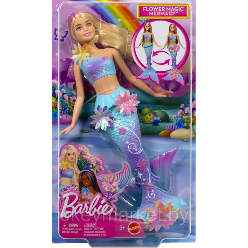 Кукла русалка Barbie Flower Magic Mermaid Doll JDM72