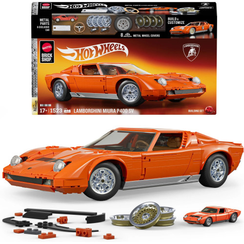 Mattel BRICK SHOP JHF61 HOT WHEELS Premium Series '71 Lamborghini Miura P400 SV