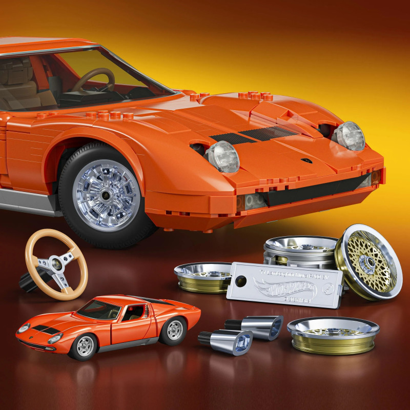 Mattel BRICK SHOP JHF61 HOT WHEELS Premium Series '71 Lamborghini Miura P400 SV