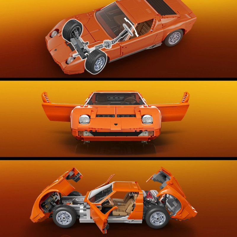 Mattel BRICK SHOP JHF61 HOT WHEELS Premium Series '71 Lamborghini Miura P400 SV
