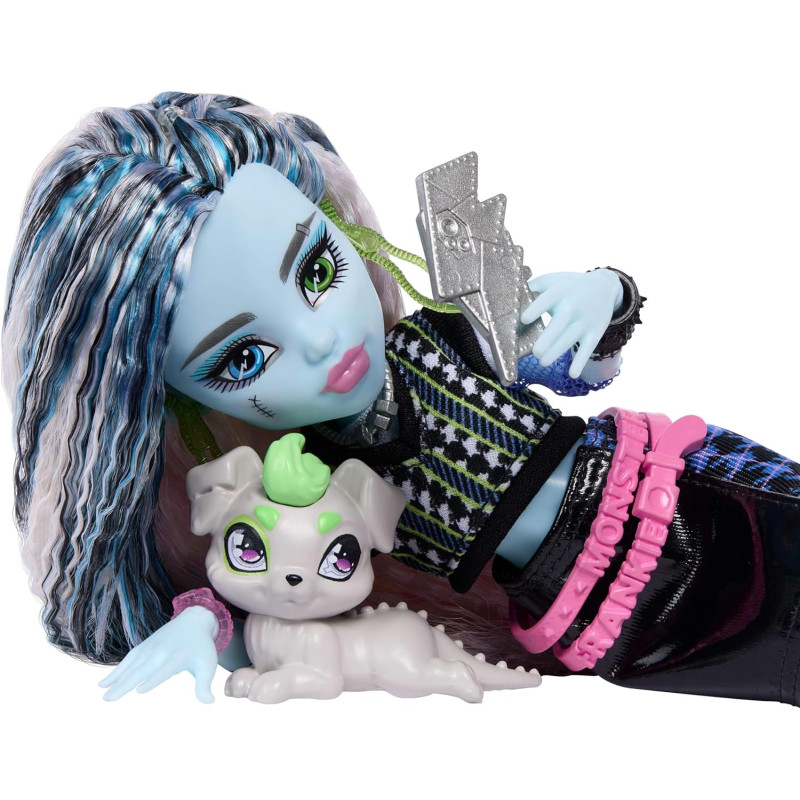 Кукла Monster High JHK31 Френки Штейн G3 с питомцем Ватзи и с 7 аксессуарами