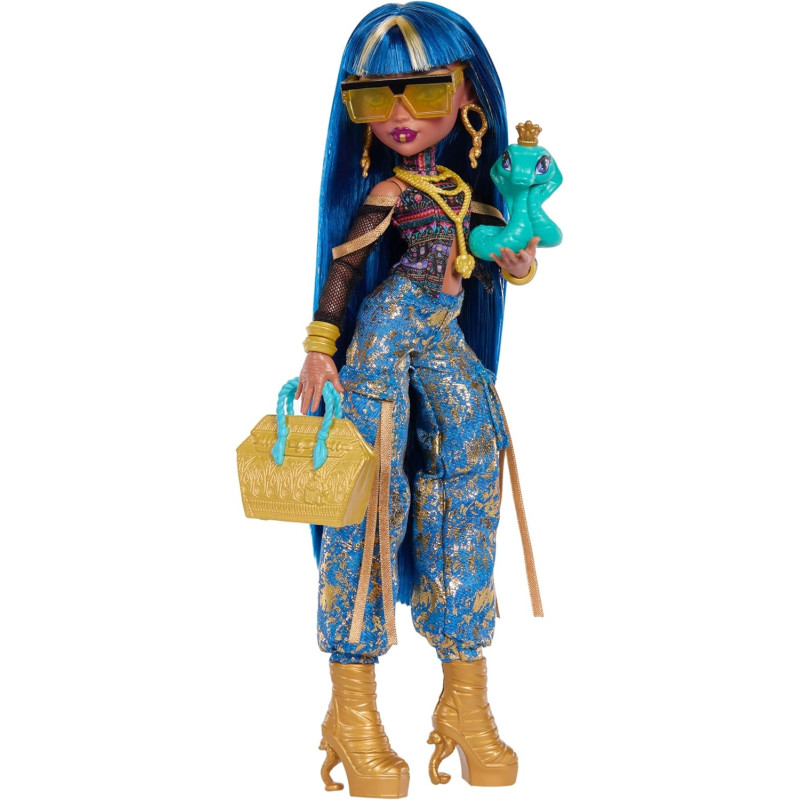 Кукла Monster High JHK32 Клео де Нил G3 с питомцем коброй