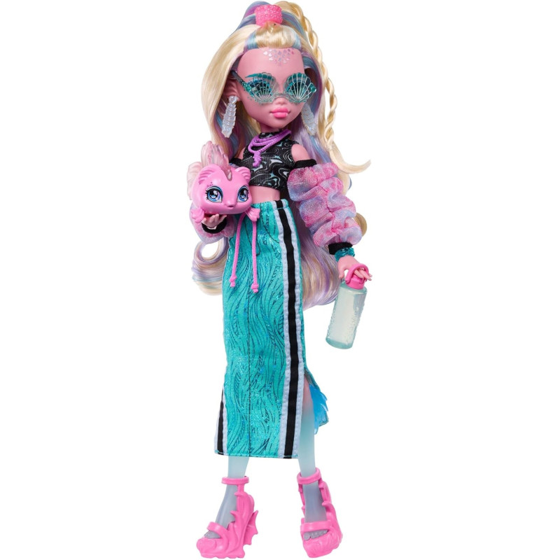 Кукла Monster High JHK33 Лагуна Блю G3 с рыбкой Нептуной
