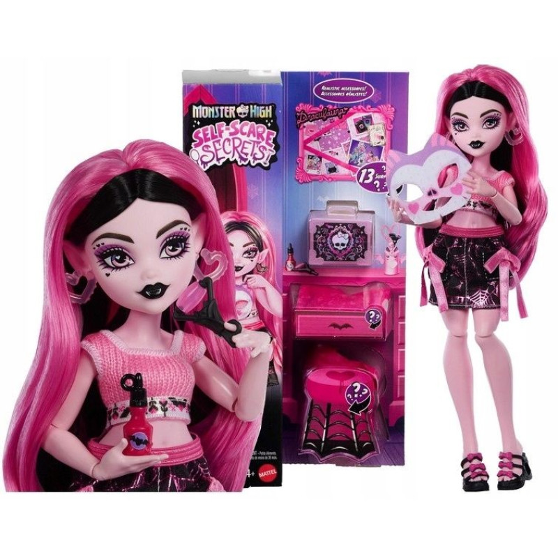 Кукла Monster High JHK43 SELF-SCARE SECRETS - Draculaura Дракулаура