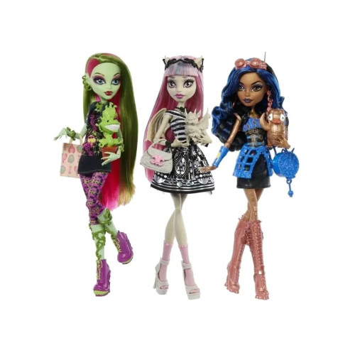 Набор 3 куклы Monster High Creeproduction репродукция 2026г JHK58 Venus, JHK59 Robecca, JHK57 Rochelle