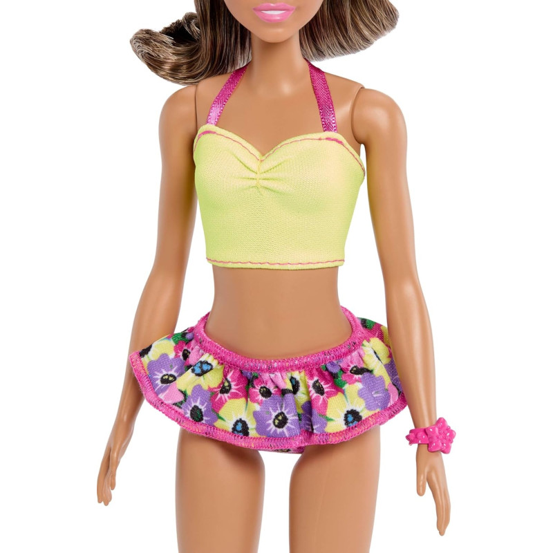 Кукла Mattel Barbie JJP05 Набор «Барби и Кен на пляже»: 2 модные куклы, пляжные образы и аксессуары, 65-летие Кена
