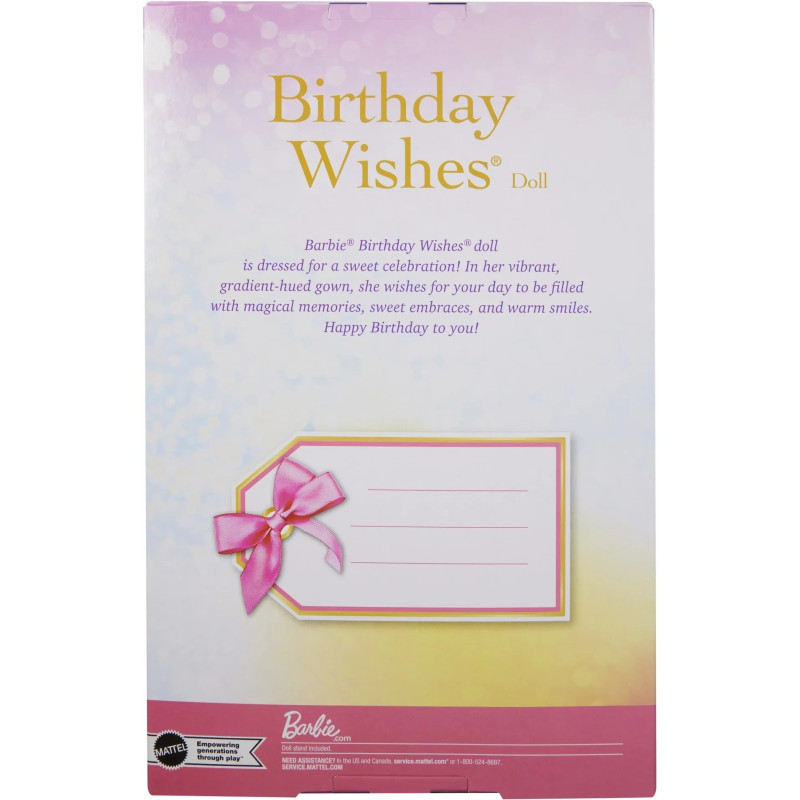 Коллекционная кукла Mattel Barbie JJX77 Signature «Поздравления с днем ​​рождения» Birthday Wishes