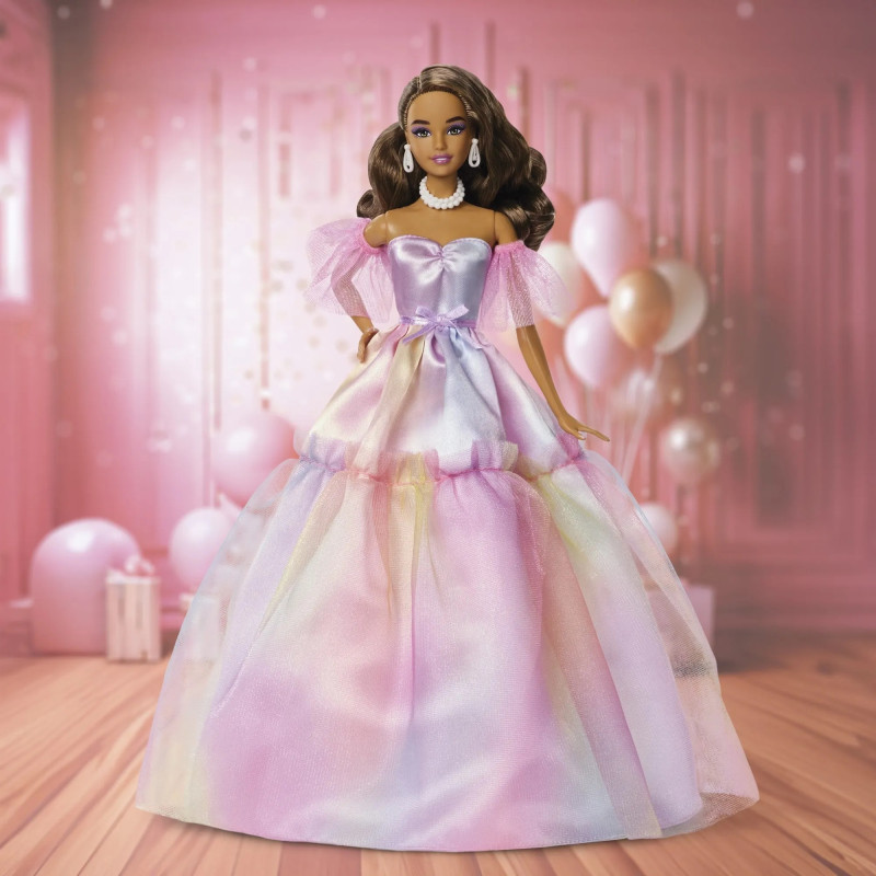 Коллекционная кукла Mattel Barbie JJX77 Signature «Поздравления с днем ​​рождения» Birthday Wishes
