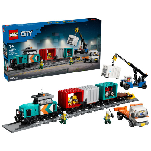 60509 LEGO City Портовый грузовой поезд с краном и грузовиком