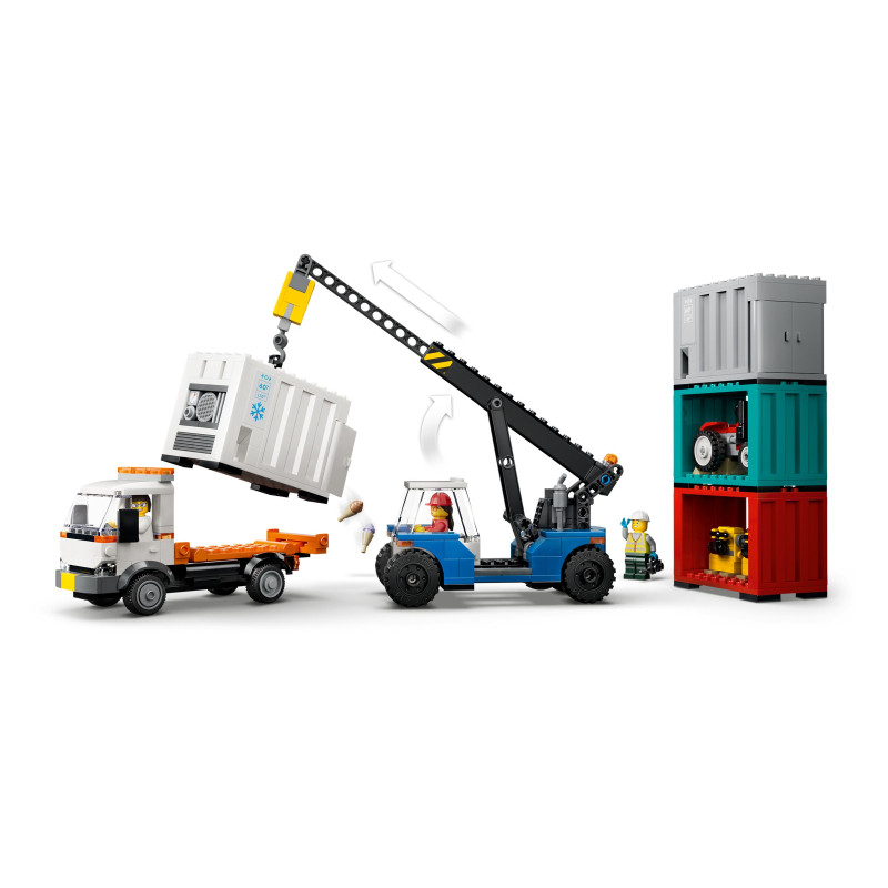 60509 LEGO City Портовый грузовой поезд с краном и грузовиком