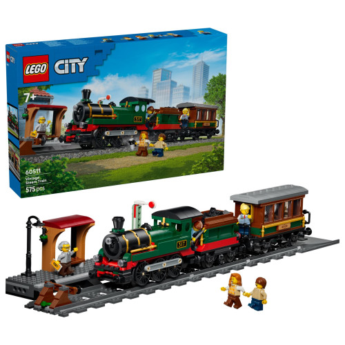 60511 LEGO City Винтажный паровоз