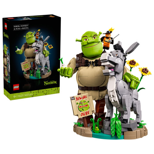 72423 LEGO Shrek Фигурки Шрек, Осел и Кот в сапогах