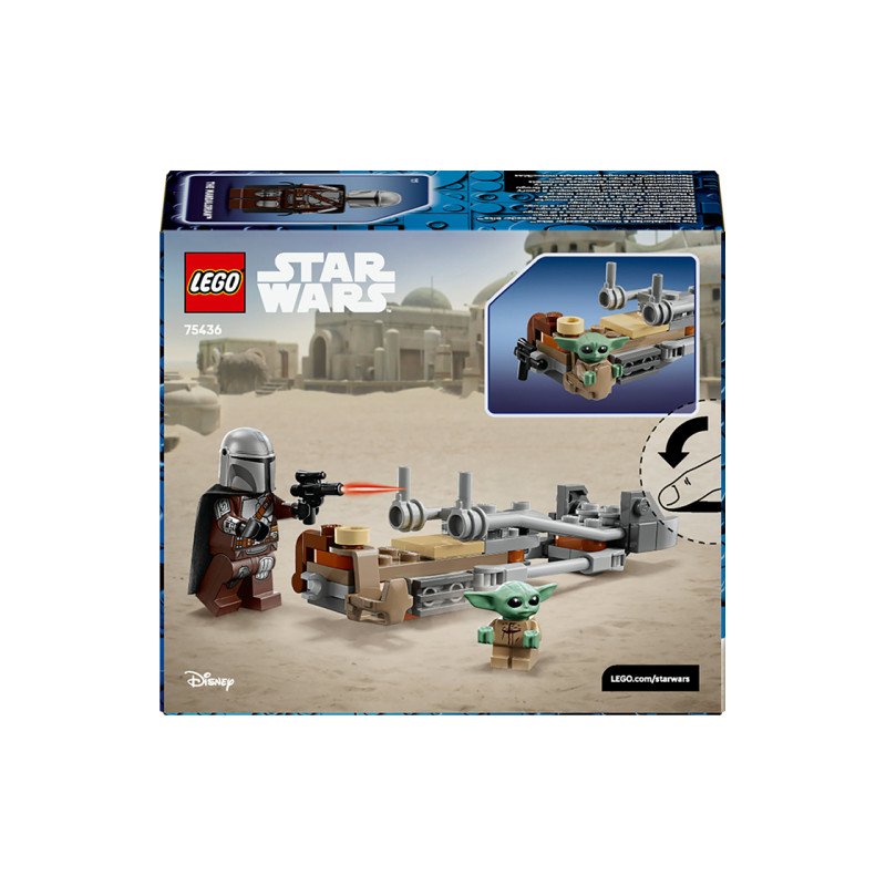 75436 LEGO Star Wars Мандалорец и спидер-байк Грогу