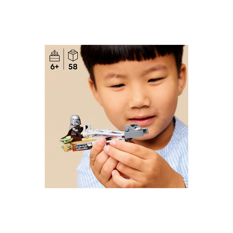 75436 LEGO Star Wars Мандалорец и спидер-байк Грогу