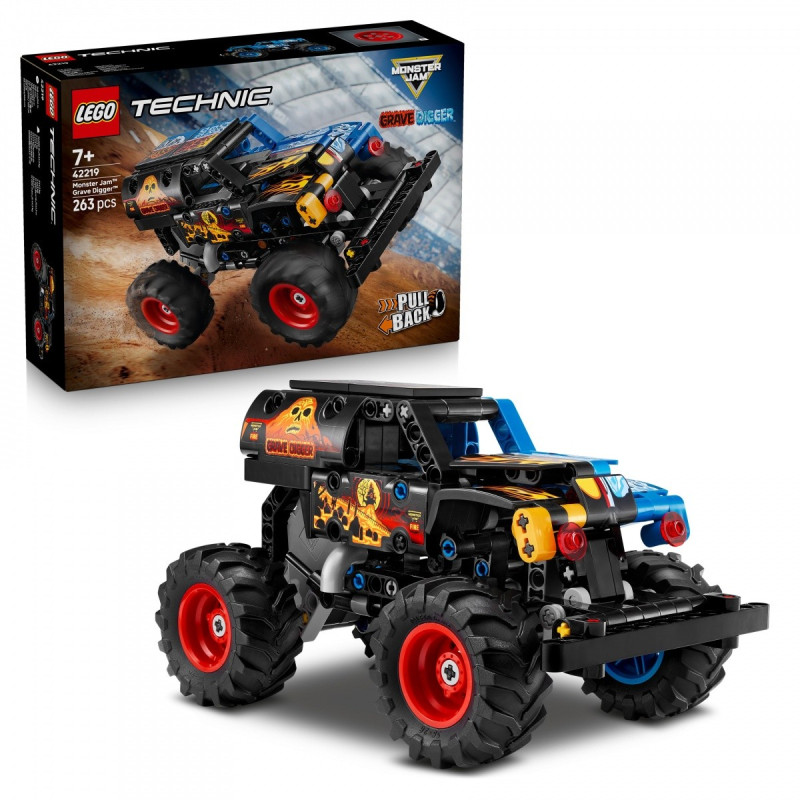 LEGO Technic 42219 Monster Jam Grave Digger Огонь и лед