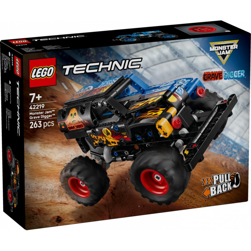 LEGO Technic 42219 Monster Jam Grave Digger Огонь и лед