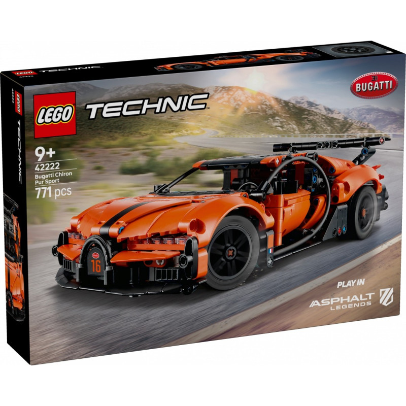 LEGO Technic 42222 Гиперкар Bugatti Chiron Pur Sport