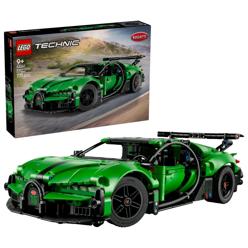 42241 LEGO Technic Зеленый гиперкар Bugatti Chiron Pur Sport