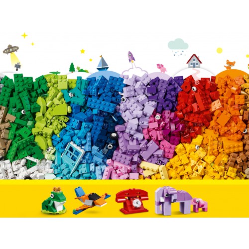 10717 Экстра большая коробка с кубиками 1500 деталей Lego Classic