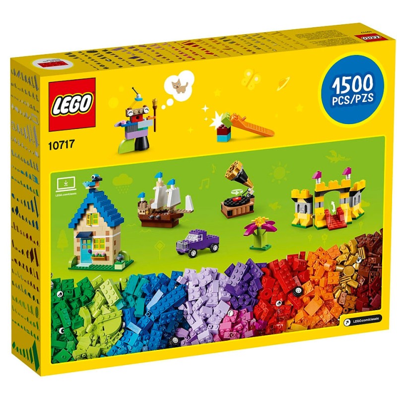 10717 Экстра большая коробка с кубиками 1500 деталей Lego Classic
