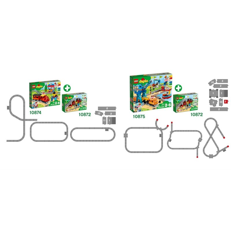 10872 Железнодорожный мост и рельсы Lego Duplo