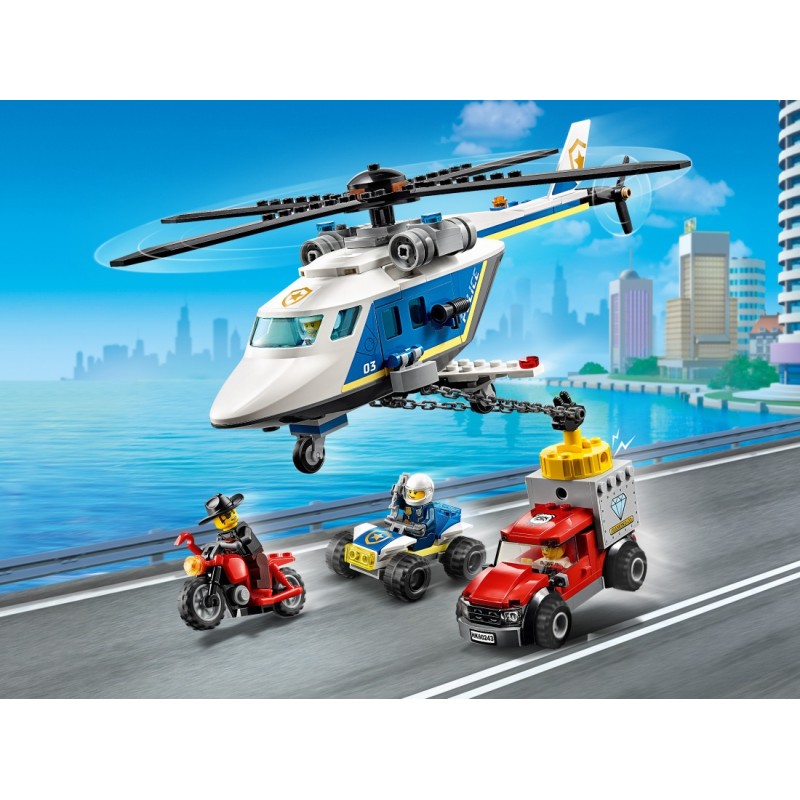 60243 Погоня на полицейском вертолёте Lego City