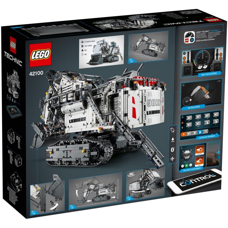 42100 Экскаватор Liebherr R 9800 Lego Technic