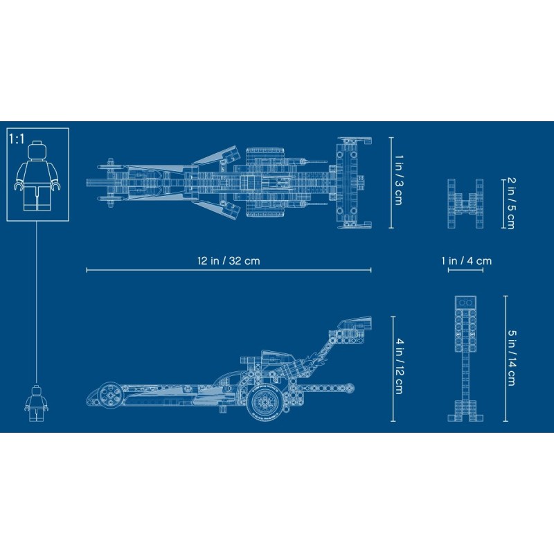 42103 Драгстер Lego Technic