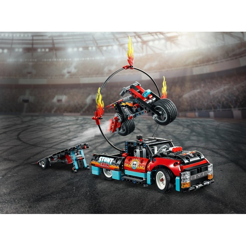 42106 Шоу трюков на грузовиках и мотоциклах Lego Technic